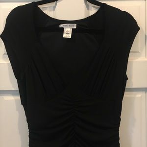 Black White House Black Market Midi Dress, S